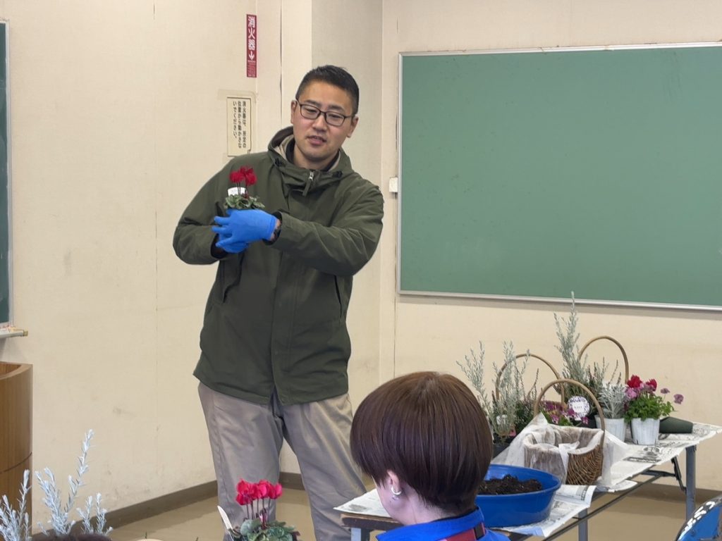 お花　寄せ植え　講座　バスケット　先生　講師　