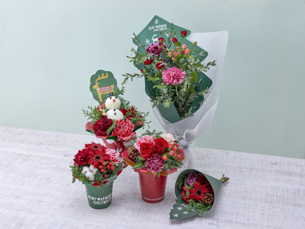 クリスマス フラワーギフト シュシュフルール ブーケ 花束 モバイルオーダー 予約