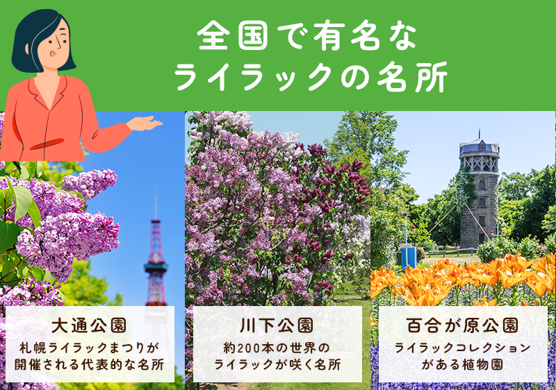 全国で有名なライラックの名所