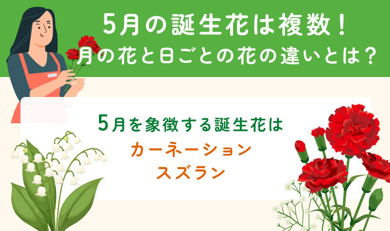 5月の誕生花は複数