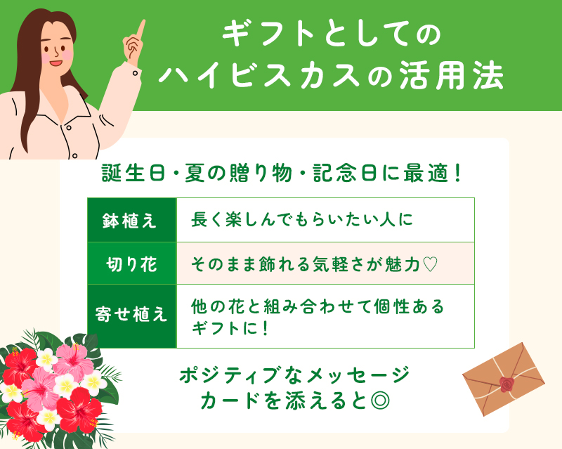 ギフトとしてのハイビスカス活用法
